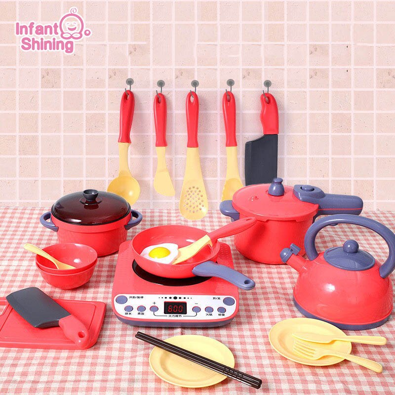 Baby Shining Kids Keuken Speelgoed Spelen Keuken Jongens & Meisjes Koken Speelgoed Keuken Voor Kinderen Speelgoed 2-4 Jaar baby Kids Keuken