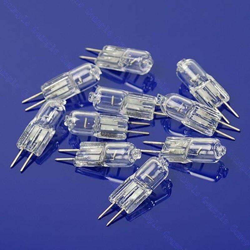 10 stuks halogeenlampen 20w 20 watt 12v g4 fitting jc-type