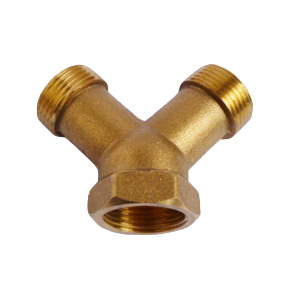 3/4" Washing Machine Hose Y Piece Splitter Connector Brass Union Swivel Joiner High Pressure
