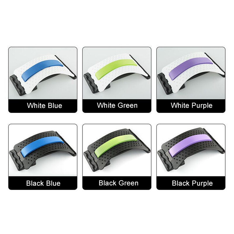 Back Stretching Device Back Massager Lumbar Support Muscle Relief Tool for Fitness Massage THJ99