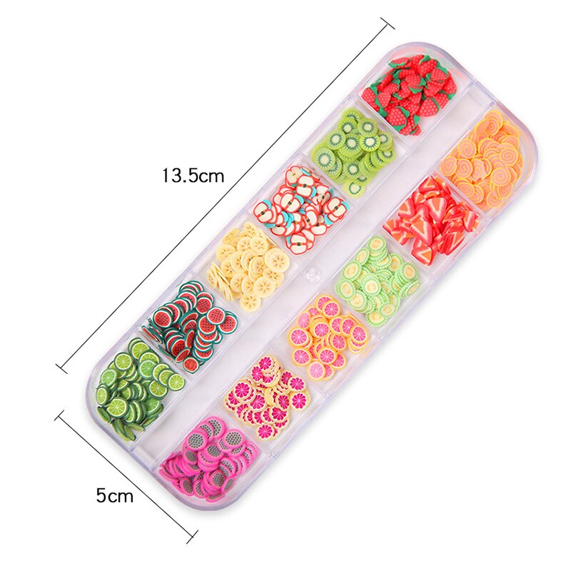 3D Vlokken Plakjes Zachte Aardewerk Nail Glitters Art Decorations Nail 12 Grid Box Nail Decoratie Gemengde Sequin Set Ster En maan