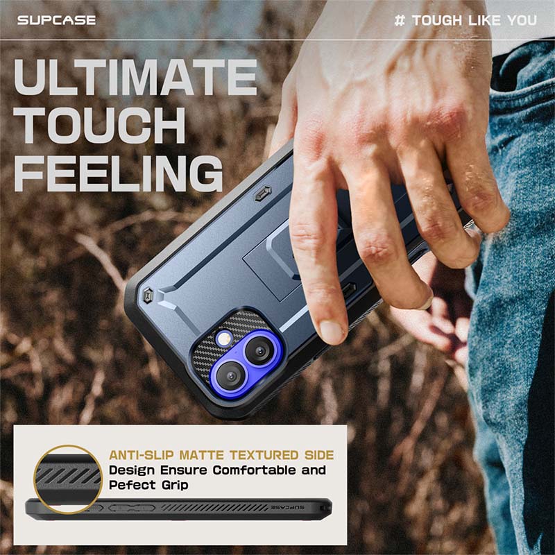 SUPCASE For iPhone 16 Case 6.1" ) UB Pro Full-Body Heavy Duty Rugged Phone Case with Built-in Screen Protector