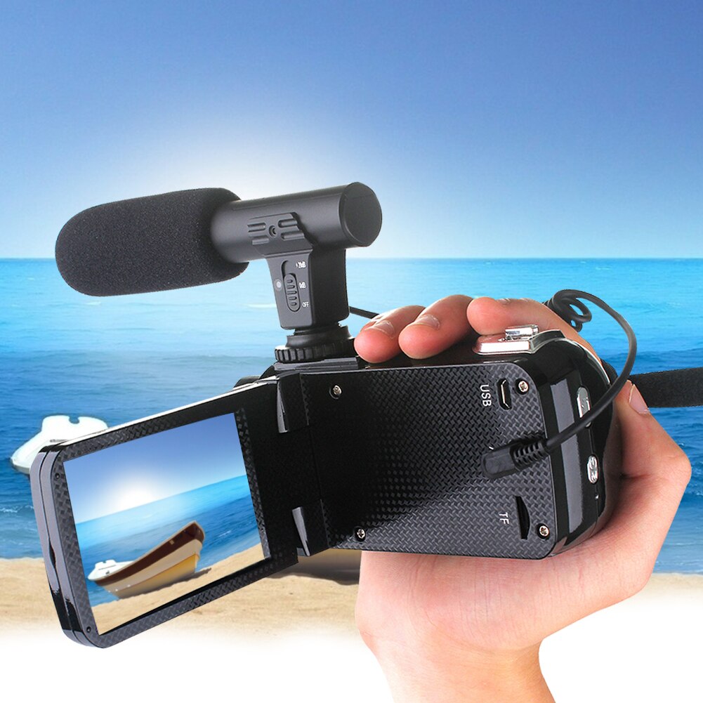 Outdoor Photography Video Camera 18X Digital Zoom 3.0inch LCD Full HD COMS Sensor USB 2.0 With Microphone 24.0MP AV Interface