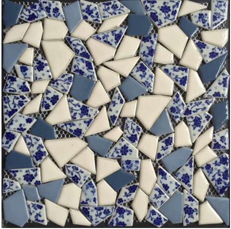 30 x 30cm diy mosaiikki askartelu vyö mosaiikki posliini mosaiikki laatat mikro keramiikka epäsäännöllinen muoto ultraohut keramiikka: Monivärinen