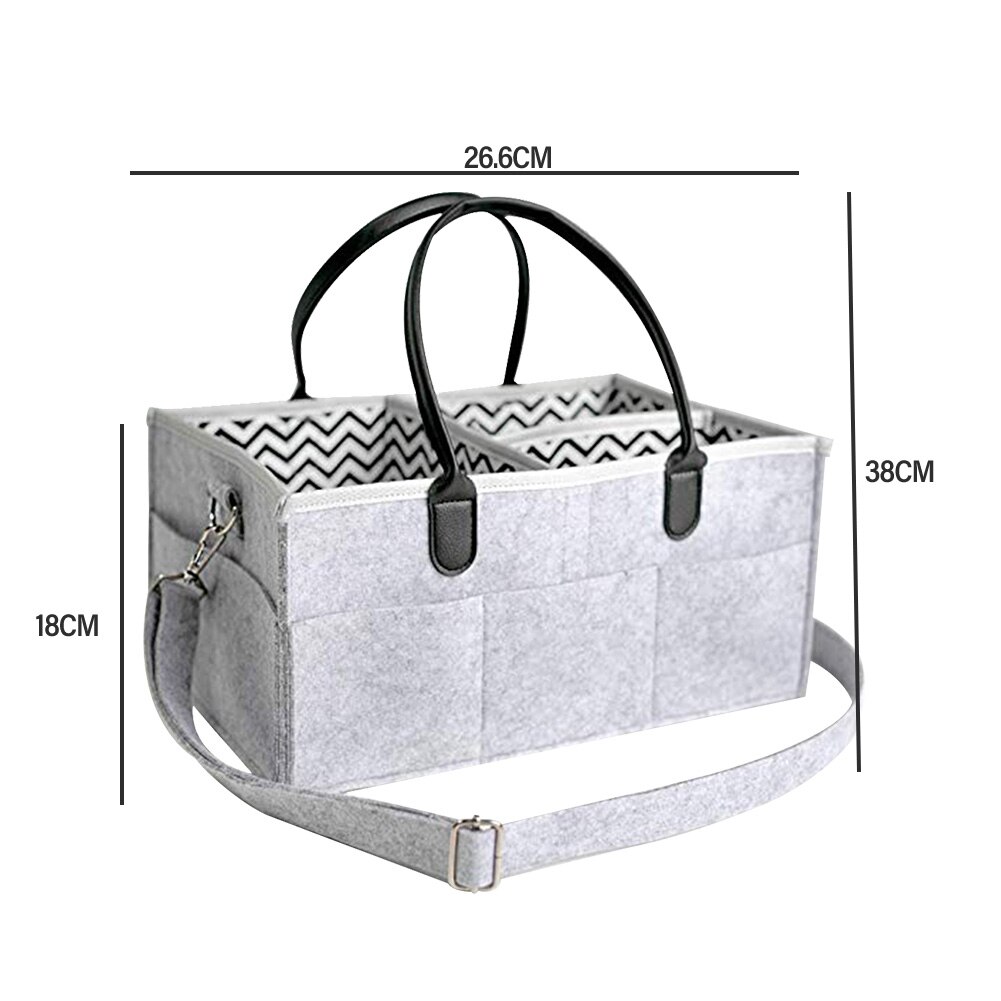 Falten Prämie Baby Windel Caddie Organizer Tragbare Kindergarten Lagerung Behälter Tasche Mit Verstellbarem Schulter Riemen