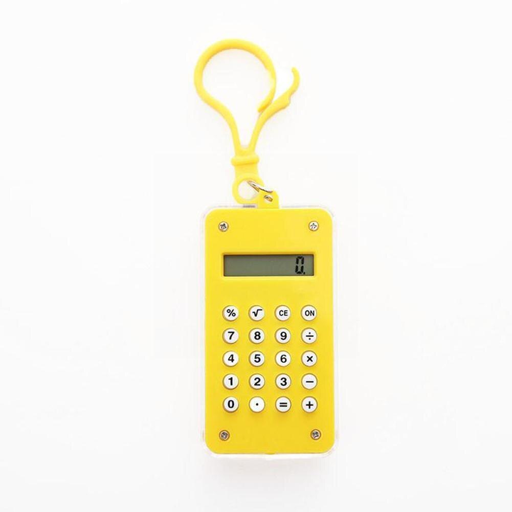 Niedlicher mini-taschenrechner mit schlüsselanhänger, 8 -stellig, elektronischer tragbarer mini-rechner für schüler, zufällige farbe ,  u4 l 6