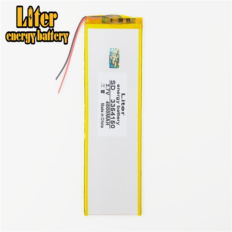 Migliore batteria di Formato di marca 3354150 3.7V 4000mah Batteria ai polimeri di Litio con Protection Board Per PDA Tablet Pc Digital prodotti F