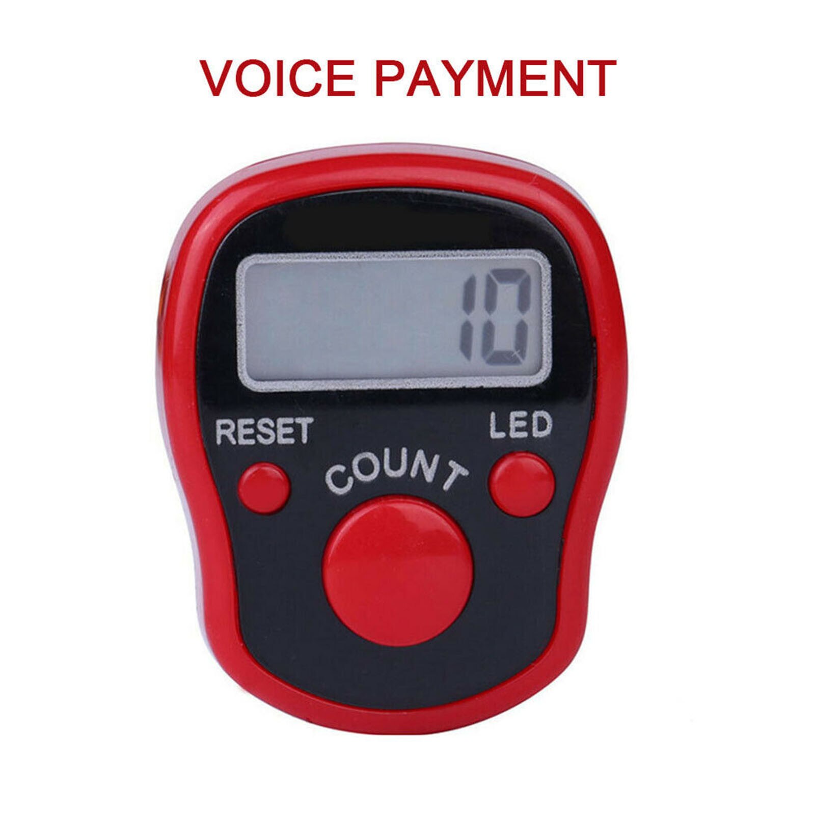 1pcs Portable Electronic Digital Counter Mini Lcd Hand Held Finger Ring Tally Counter Stitch Marker Plastic Row Counter