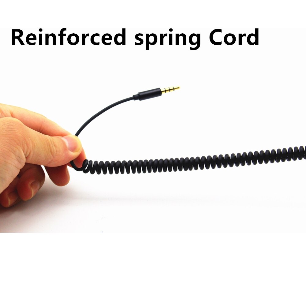 Einseitiger ohrhörer mit mikrofon, 3.5mm -klinkenstecker, mono-ohrhörer, einseitiger ohrstöpsel aus metall mit geräuschisolierung, federverstärktes kabel
