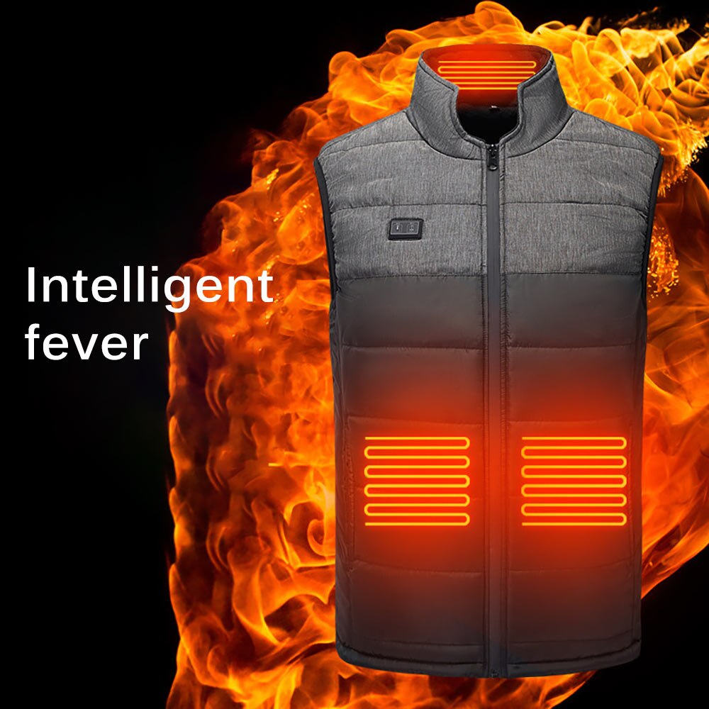 Outdoor Winter Heated Vest Heating Trousers Slim USB Charging Heated Pants Skiing Charging Electric Heated Pants Trousers