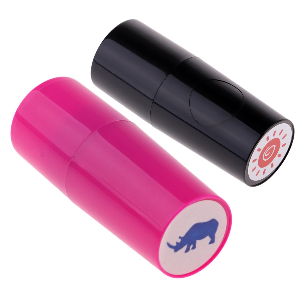 Set 2 Kleurvast Golfbal Stempel Symbool Marker Stempel Afdrukken Voor Golfer Fan