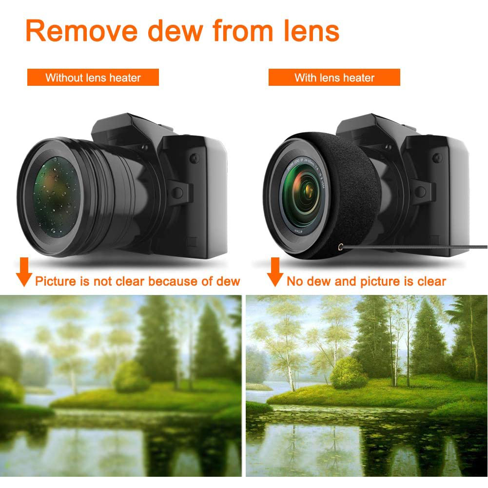 Condensation Prevention Coffee Cup Universal Lens Defogging Heater USB Connection Milk Bottle Adjustable Belt Fast Telescopes