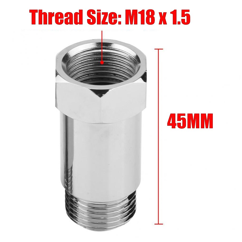 Car Oxygen Sensor 1Pc Φ45mm 02 O2 Oxygen Sensor Extension Spacer extender M18x1.5 Bung Adapter CEL Fix Car Accessories In Stock