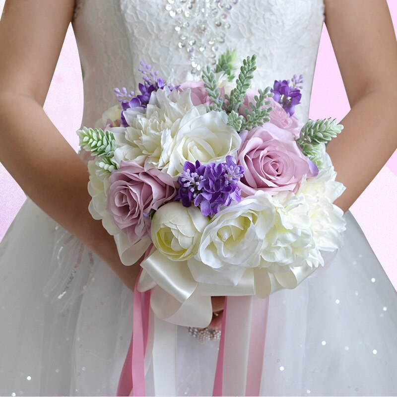 Perfectlifeoh Bouquet De Fleurs De Mariée Bouqu Grandado