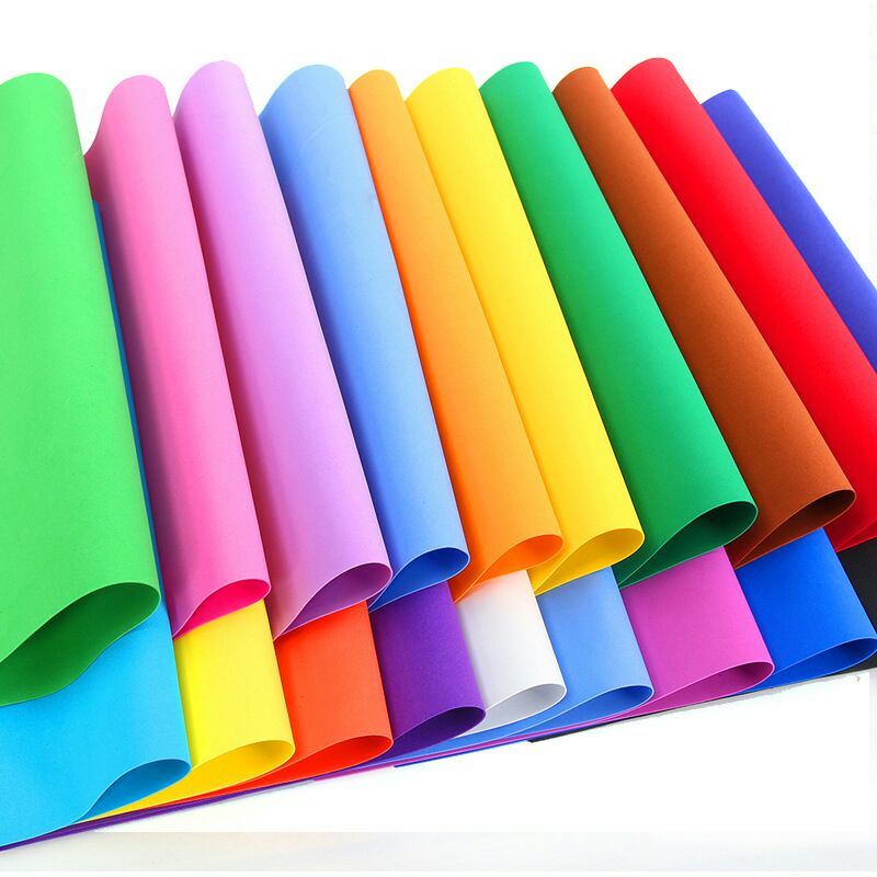 Color sponge paper Eva Foam Sheet Scrapbooking Crafts Kindergarten Christmas Handicraft Diy Materials Colorful more size