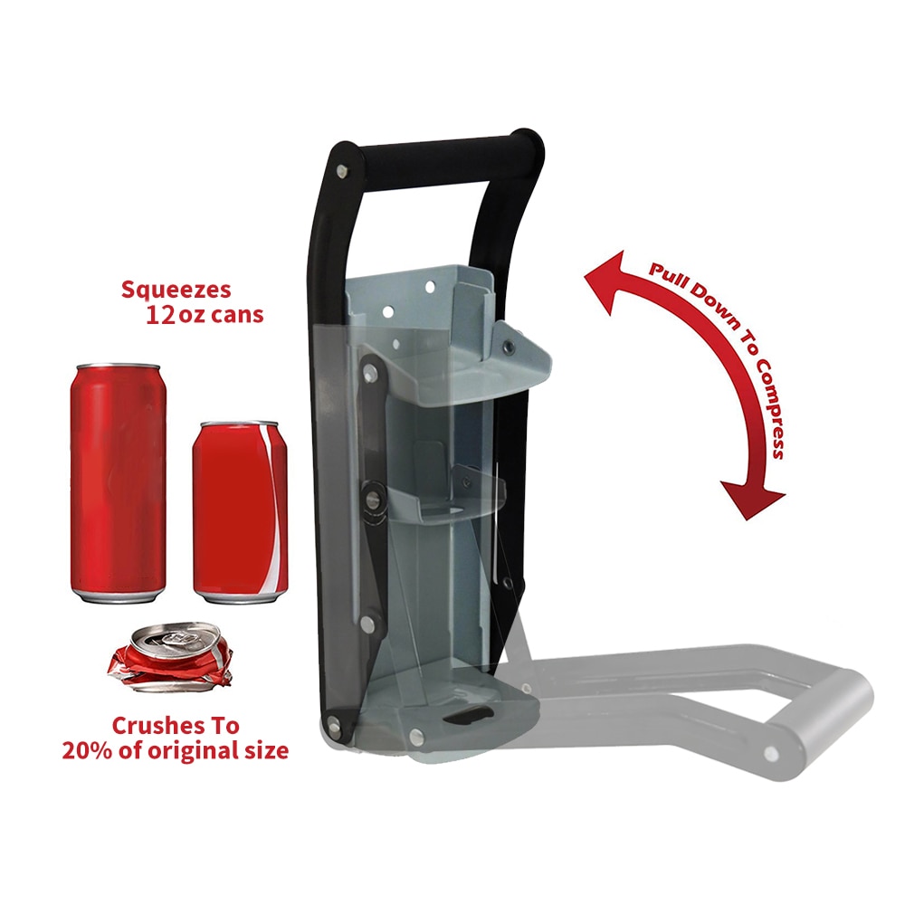 Large Can Recycling Machine Jar Crusher Wall-Mounted Press Beer Bottle Bar Opener Soda Beer Cola Recycling Tool Kitchen