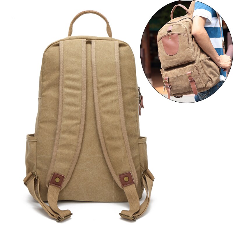 Boshikang Reizen Rugzak Multifunctionele Reizen emmer Rugzak Mannen Rugzak Canvas Student School Rugzak