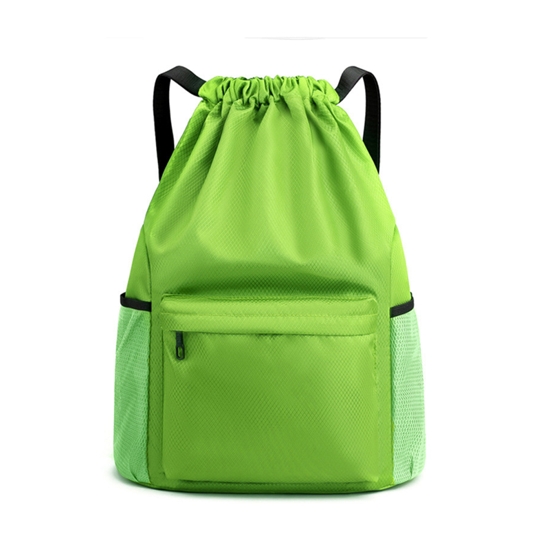Sport Trekkoord Rugzak String Bag Sackpack Met Grote Capaciteit Gym Zwemstrand Voor Vrouwen En Mannen Om Dagelijks Te Houden: Clear