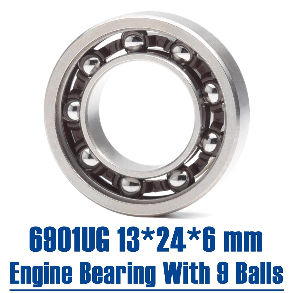 6901ug rc motorlejer 13*24*6 mm ( 1 pc ) 6901 ug id 13mm gløderør model r/c motorer kuglelejer