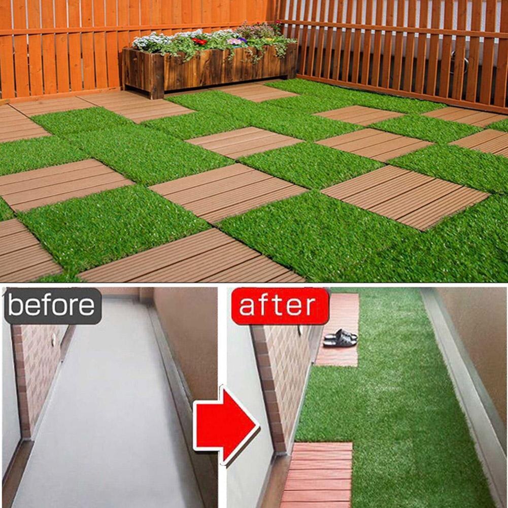 Tuinieren Kunstmatige Gazon Balkon Tuin Verfraaiing Decoratie Gazon Mat Met Bodemplaat Kan Worden Gesplitst