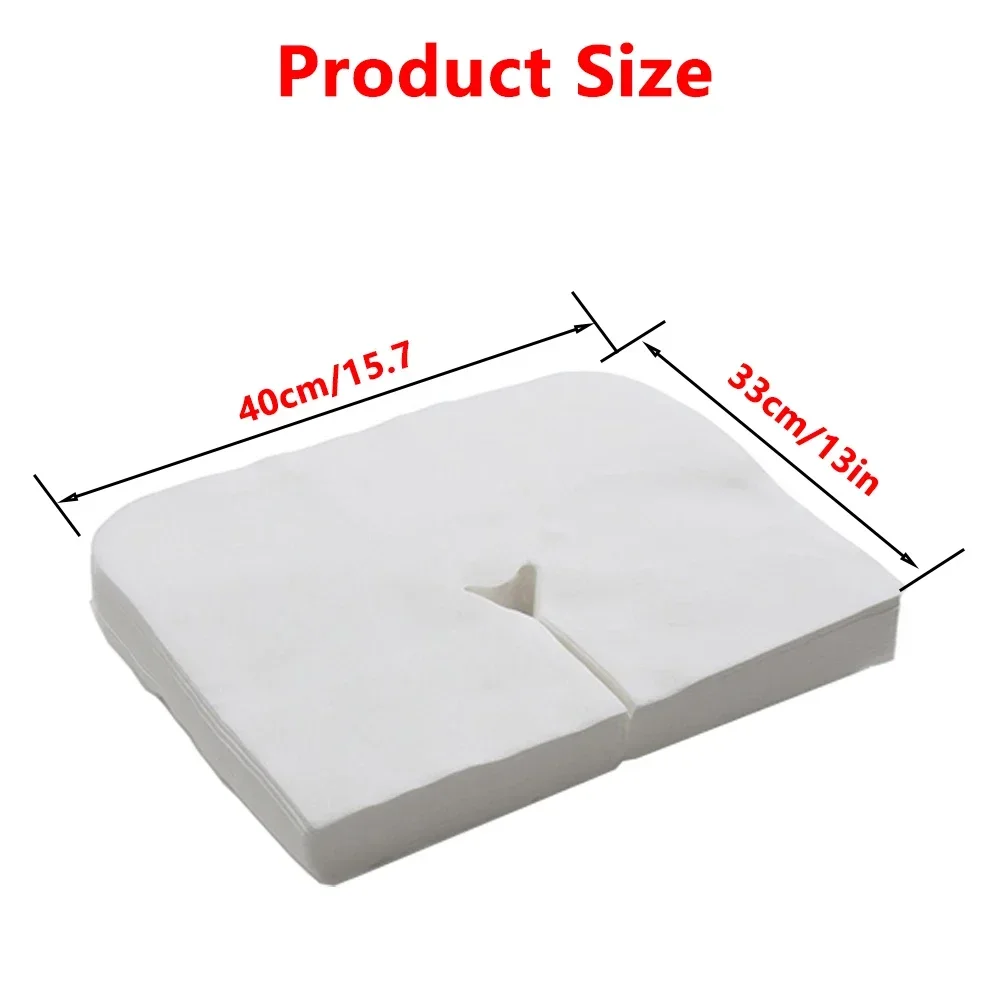 Spa Gesichts Massage Kopfstütze Pad 100/200 Blatt Schönheits Salon Massage Pad Einweg Vlies Stoff Kissen Handtuch bezug Gesicht Haut