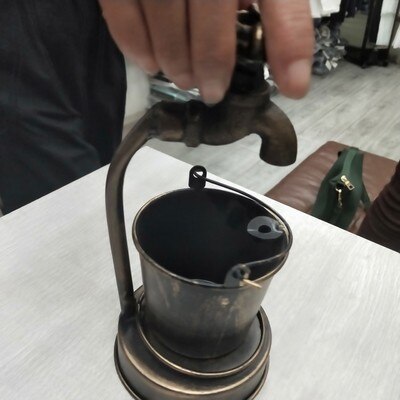 Jahrgang Eisen Ebene Aschenbecher Hause Wasserhahn bilden retro Bar Tisch Dekor Büro Dekorationen Rauchen Zubehör Für Wohnzimmer