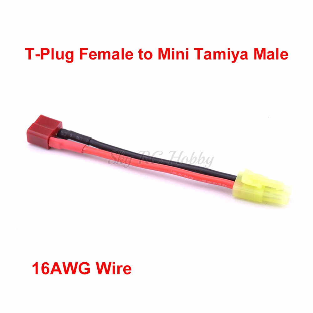 Deans T Plug Vrouwelijke/Mannelijke Tamiya / Mini Tamiya Mannelijke Vrouwelijke Adapter Connector 14AWG 16AWG Draad Voor Rc onderdelen: Choice 5