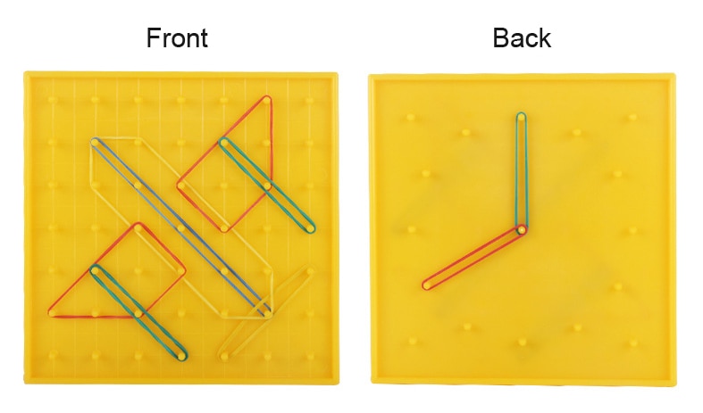 Plast spikplatta primär matematik spikbräda verktyg geometri demo barn pedagogisk leksak undervisningsinstrument pussel leksak gyh