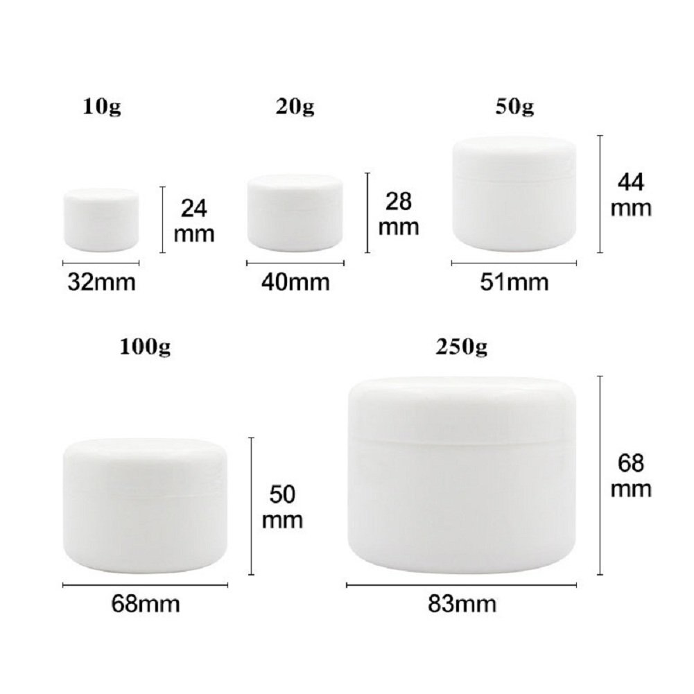 50 stk prøve tomme beholdere krukker gryder flasker med låg dækker etuier til creme lotion kosmetisk makeup olier læbepomade pigmenter