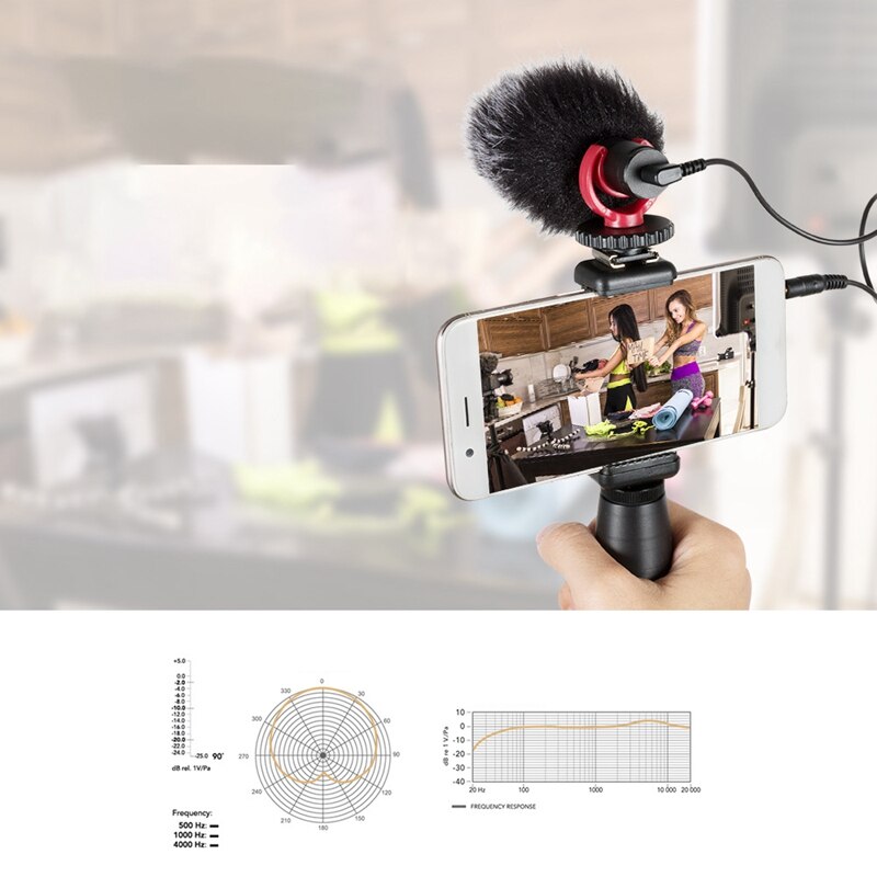 M2 Microphone SLR Camera Interview Microphone Phone Live Recording Universal Condenser Microphone