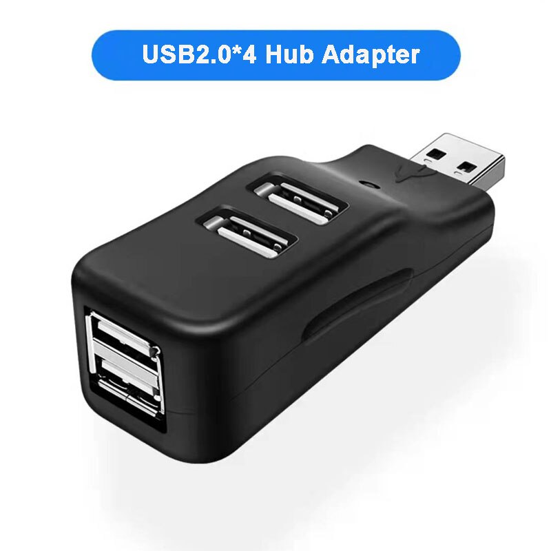 4in1 sem fio usb 3.0 hub para computador portátil adaptador computador usb 2.0 transferência de dados 3 portas notebook divisor para dell lenovo macbook: 4 USB 2.0