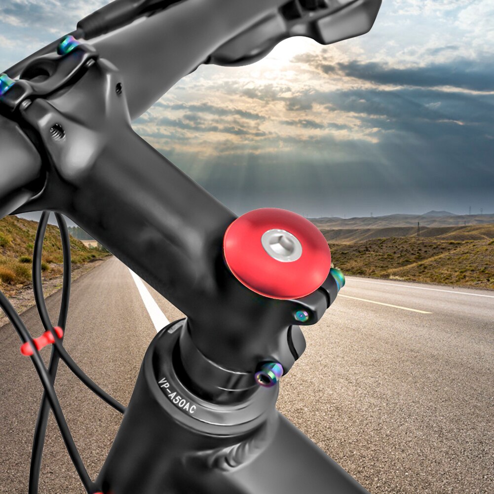 Bicycle Headset Fork Top Cap MTB Mountain Bike Stem Top Cover Cycling Equipment Screws Cap Cycling Accessories