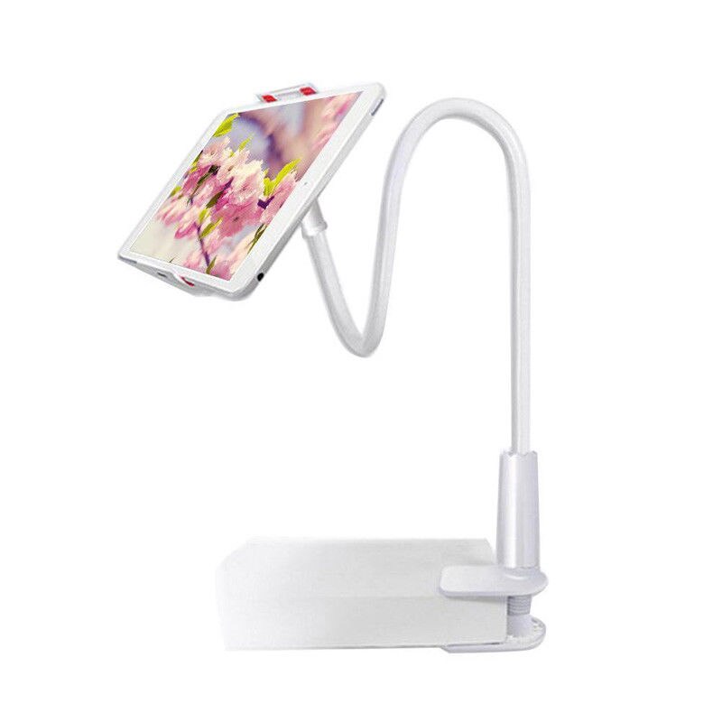 Supporto Universale Lazy 360º per Tablet Braccio Flessibile Scrivania Letto - Per iPad Telefono: Bianco
