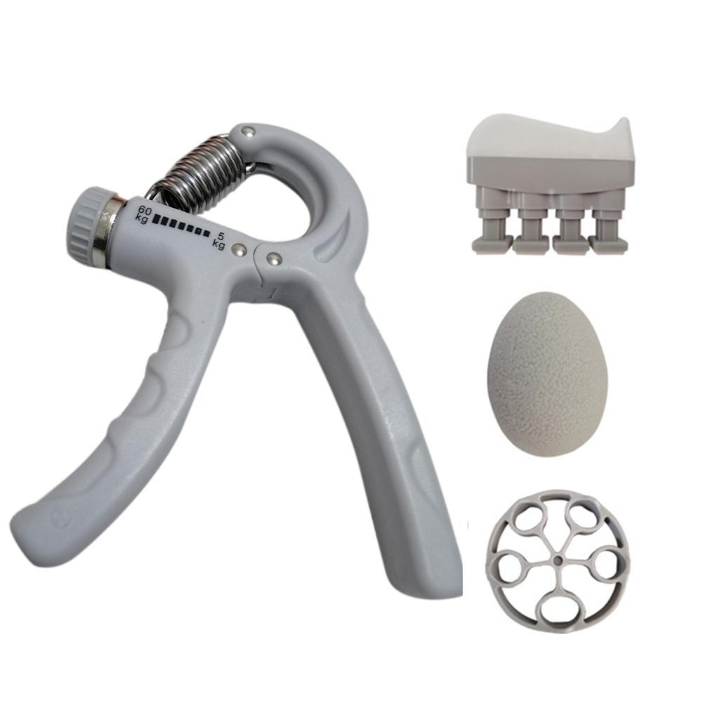 Hand Grip Strengthener Forearm Grip Workout Kit Grip Training Kit Adjustable Hand Gripper Finger Exerciser: Default Title
