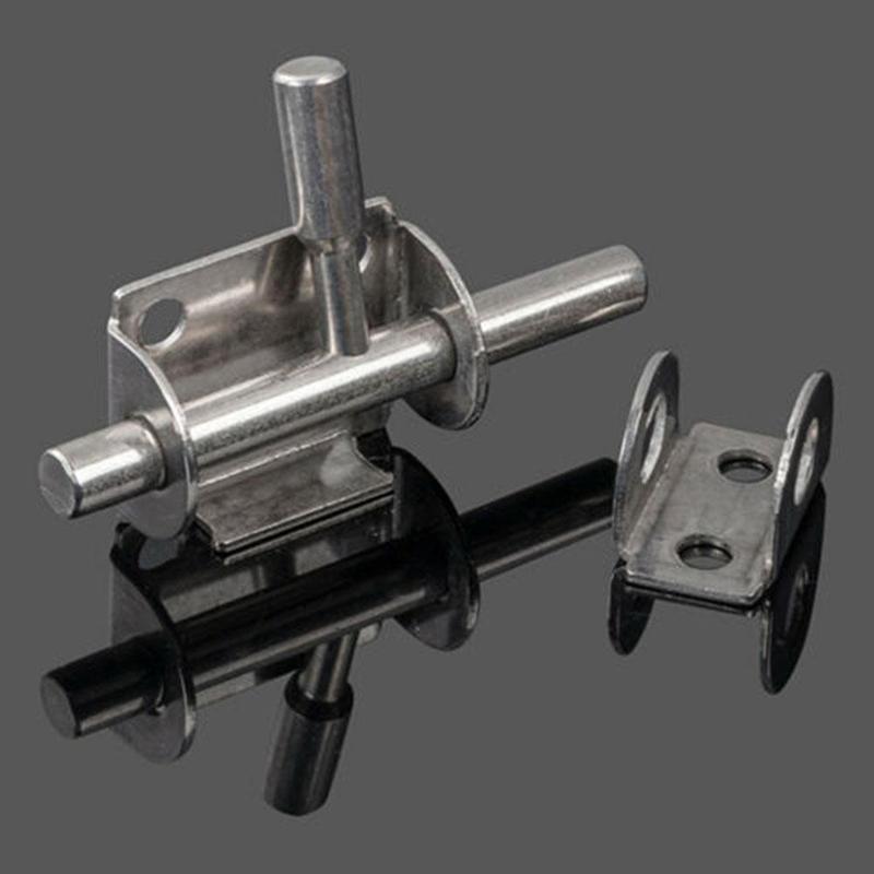 1Pc Safety Stainless Steel Slide Bolt Gate Latch Heavy Barrel Bolt Door Latch Duty Gate Latch Bolts Door Lock Window W1N6