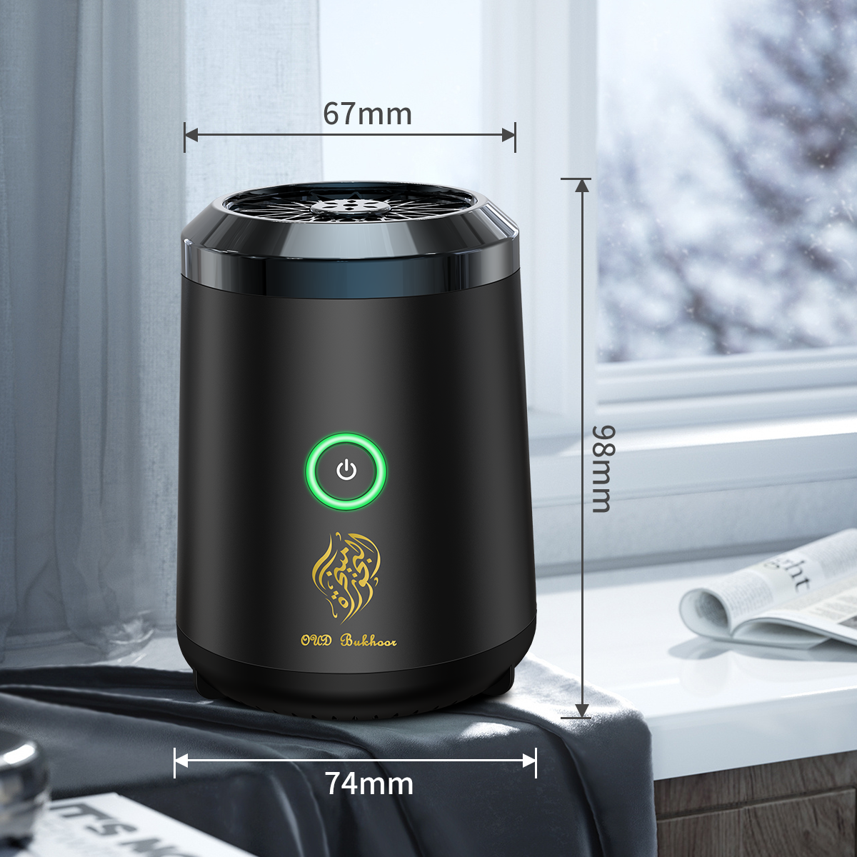 OUD Bakhoor brûleur d'encens électrique USB Bakhoor USB diffuseur d'arôme porte-encens Portable encensoir électronique musulman