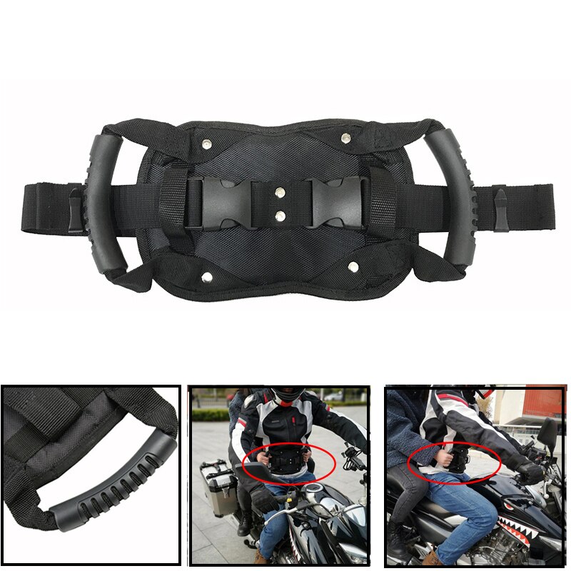 Motorfiets Achterbank Veiligheid Armsteun Veiligheidsgordel Achterbank Passagier Grip Grab Handvat Antislip Band Oxford Doek Motor accessoire