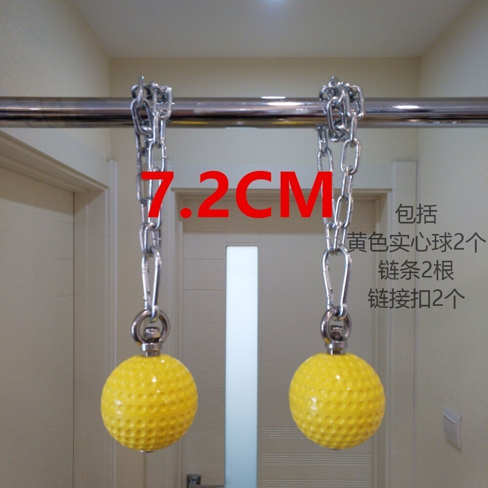 Metal Training Arm and Back Muscles Pull-ups Strengthen Ball Wrist Climbing Finger Training Hand Grip Strength ball A9273: Light Green