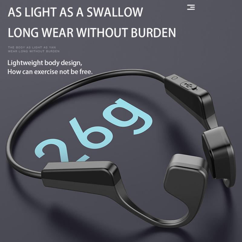 V11 Beengeleiding Koptelefoon Bluetooth 5.0 Draadloze Niet In-Ear Headset IPX6 Waterdichte Sport Oortelefoon Lichtgewicht Oorhaak