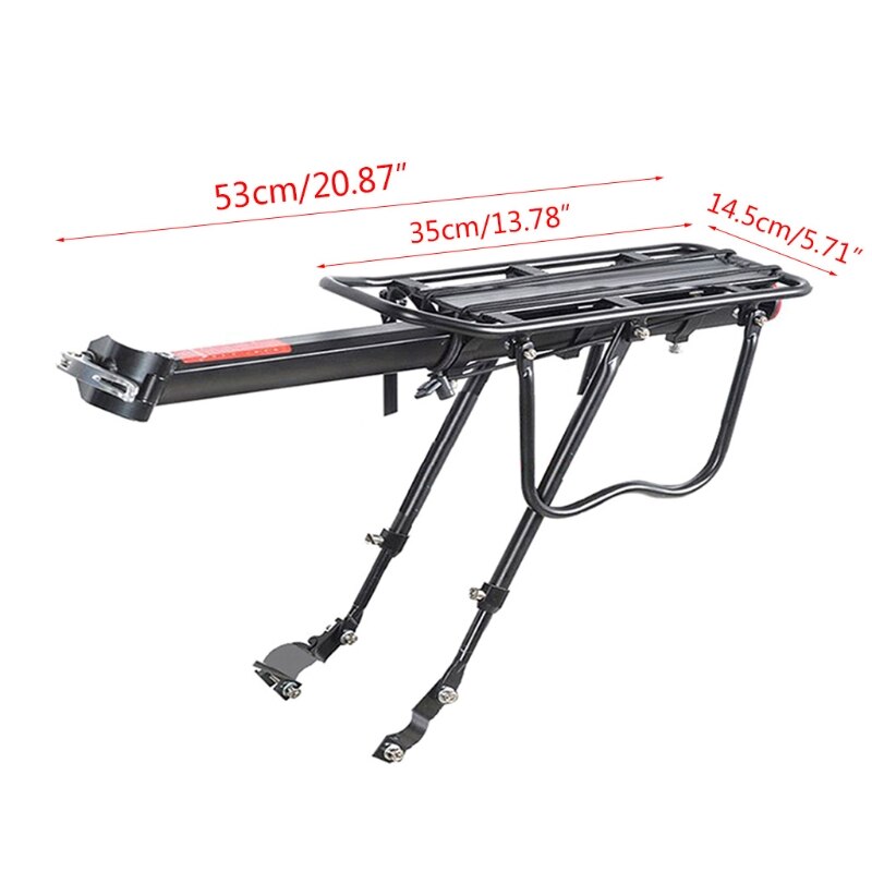 Fietsbagagedrager aluminium bagagedrager plank fiets zadelpenstandaard