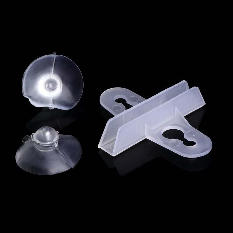 5 stk akvariefisk tank skille sugekopp skille plast ark holder sett  e15b