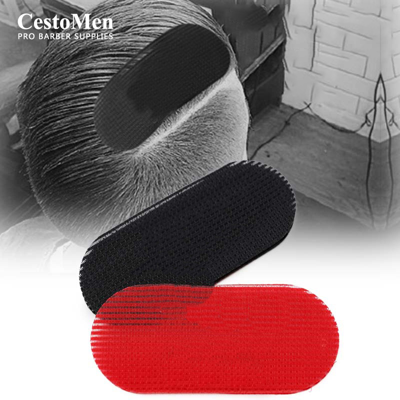 Flequillo pinza para el pelo pegatina peluquería pinzas mágicas de nailon para peluquero cabeza de aceite para hombre grabado accesorios de estilismo de corte