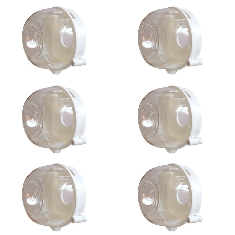 Universal cocina bebé prueba botón Gas (Pack 6) estufa mando cubre bebé de seguridad Seguridad de horno de la estufa de Gas de protección mando cerraduras