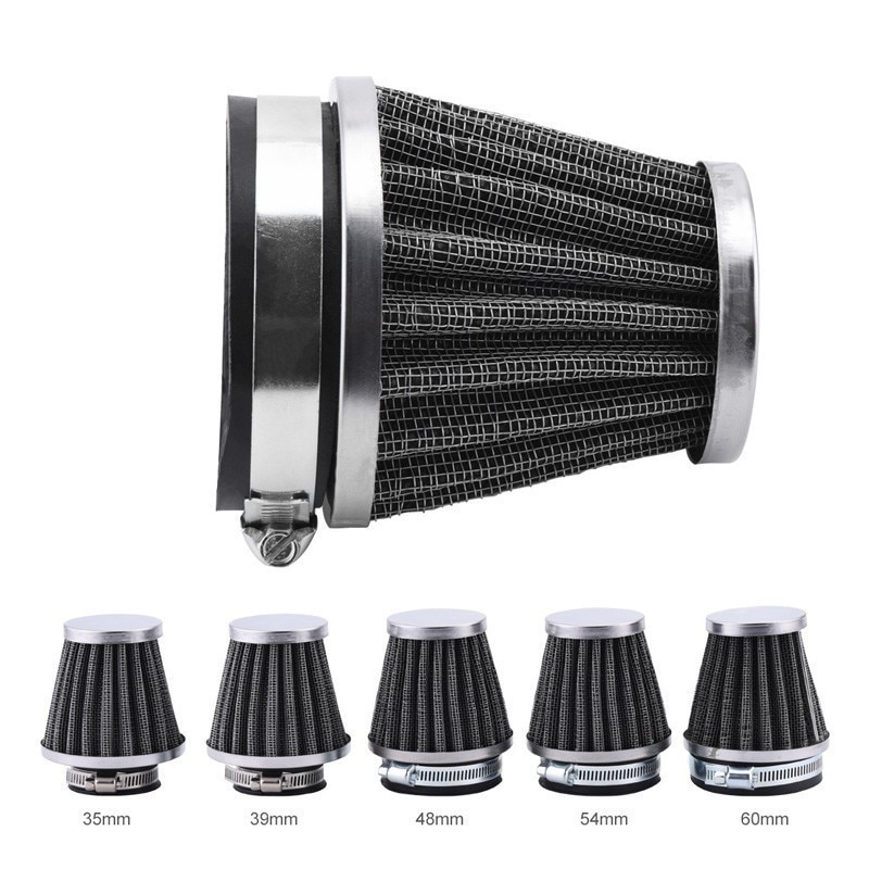 Universal 35/39/48/54/60mm Motorcycle Mushroom Head Air Filter Clamp On Air Filter Cleaner For Off-road ATV Quad Dirt Pit Bike