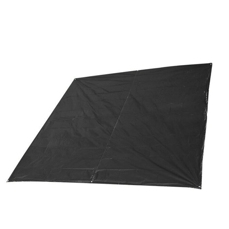 Familien-strand-sonnenschutzzelt, strapazierfähiges outdoor-sonnensegel, multifunktionszelt, uv-beständig, große tragbare sonnensegelmatte, 3*3m stück: Schwarz