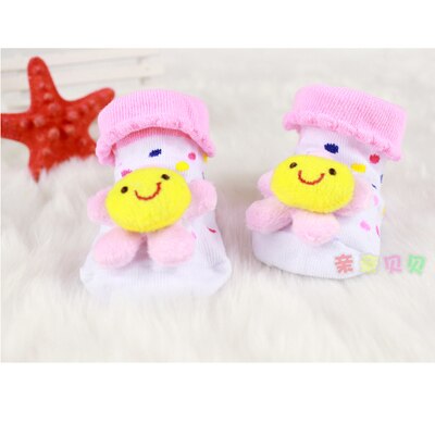 Lot de 3 paires de chaussettes en coton pour bébés filles et garçons, 25 modèles: N