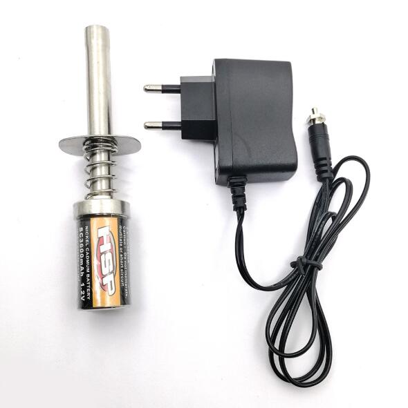 HSP 50608/10 3600Ah 1.2V Glow Plug Igniter Suitable for RC car 1/8 1/10 HSP 80101 Rechargeable glow Igniter-not Charger