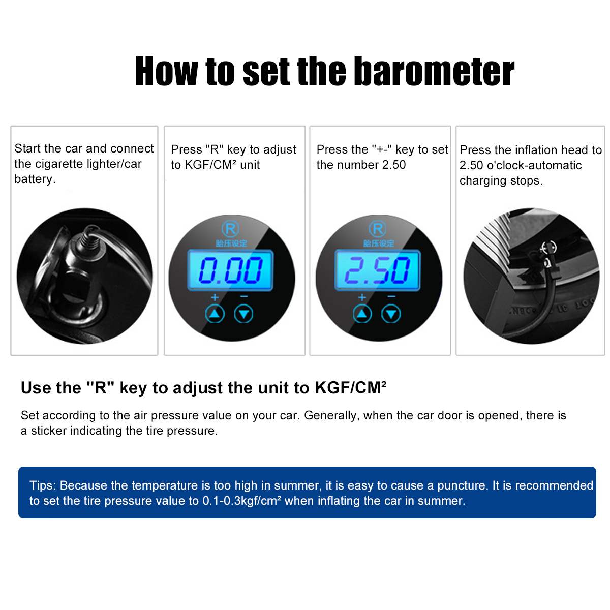 120W Autoband Opblaasbare Pomp Air Compressor Auto Luchtpomp Voor Auto Motorfiets 12V Digitale Bandenpomp 150 psi