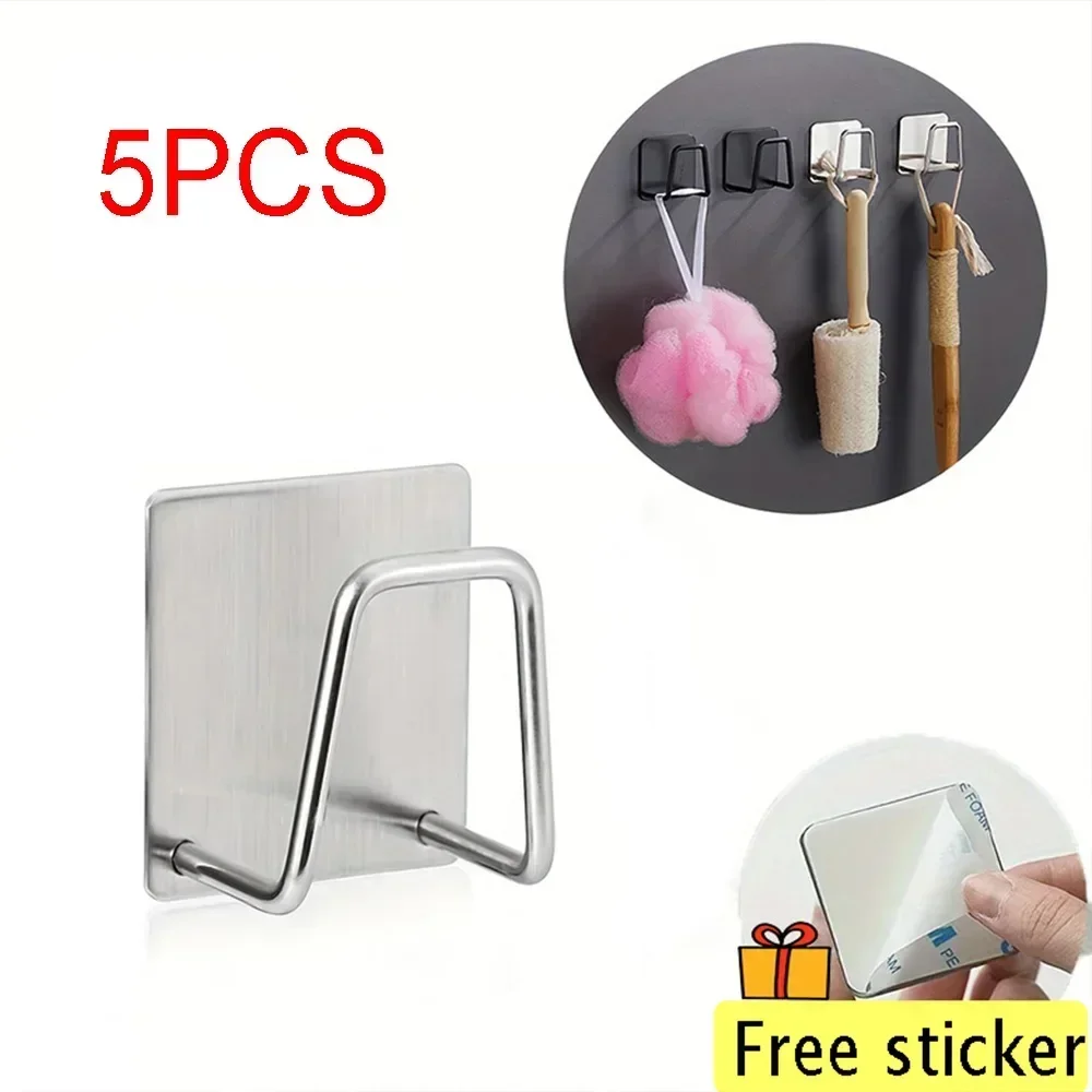 Küche Zubehör Küche Waschbecken Schwamm Halter Regal Klebe Halter Ablauf Trocknen Rack Wand Haken Zubehör Lagerung Organizer: Dunkelgrau