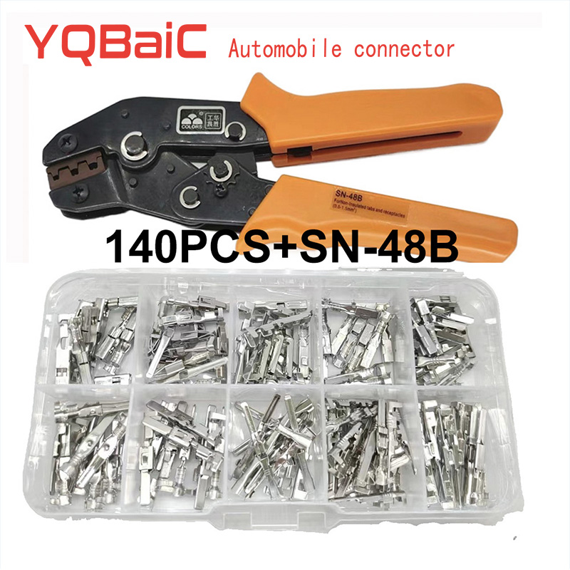 electrical connectors terminals Automotive Connector Piece 2.2/ 2.8/ 3.5 MM Male And Female Interconnected car terminal